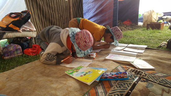 Sie sind ganz eifrig...