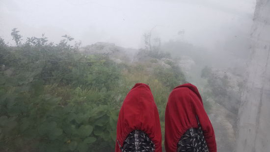 Ab und zu lichtet sich der Nebel etwas...