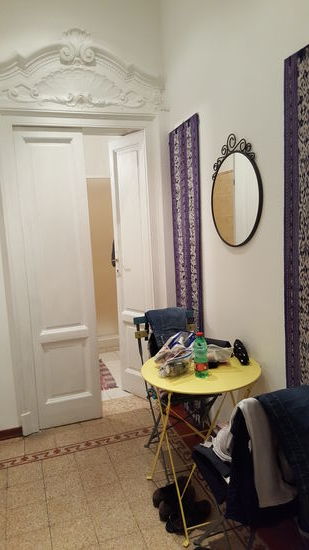 Der kleine Flur unseres Apartements