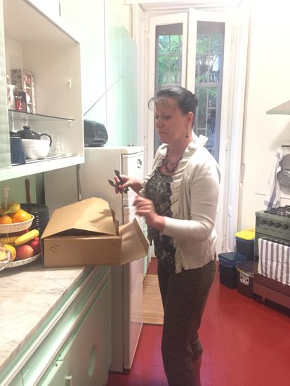 In der Box sind Croissants für alle