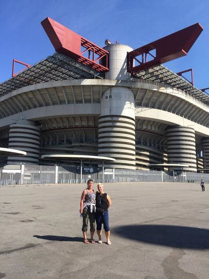 Vor dem Mailänder Stadion “San Siro”