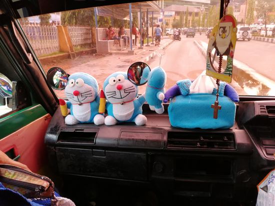 Dekoration im Angkot