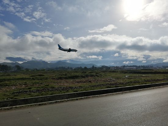 Nochmal schnell einen Flieger bei derr LAndung fotografiert..