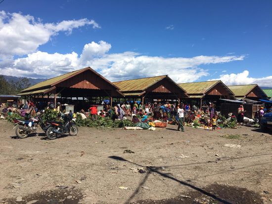 Der Markt von weiten ...