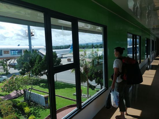 Mit unserem stark abgespeckten Gepäck gehts ...