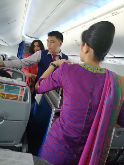 Sriwijaya-Air hat hübsches, gepflegten Bordpersonal...