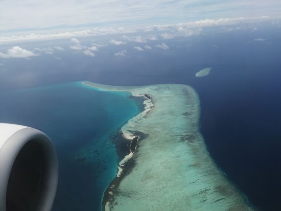 Nach einer Stunde setzen wir schon zur Landung an...