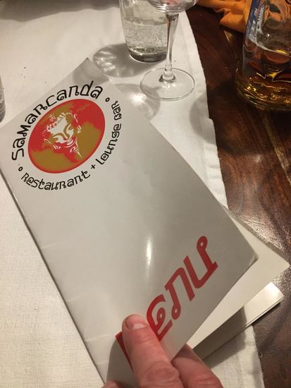 Und sehr gut besucht, von italienischen Gästen...