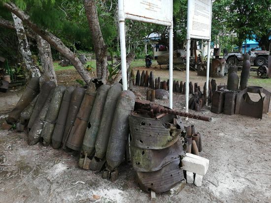 Reste aus dem 2. Weltkrieg der auf BIAK verschanzten Japanischen Armee