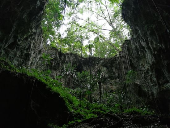 Die Öffnung, die freigebombt wurde...
