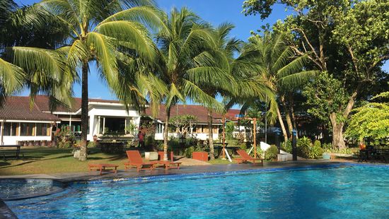Eine Runde schwimmen im Pool, so lässt sich der Abend entspannt genießen.