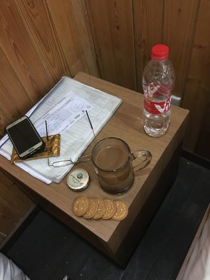 Letztes Frühstück der Autorin auf Biak...mal sehen, welche Naturschönheiten uns heute erwarten...