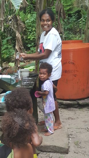 Sie hört erst auf zu weinen, als wir aus ihrem Gesichtsfeld verschwinden...
