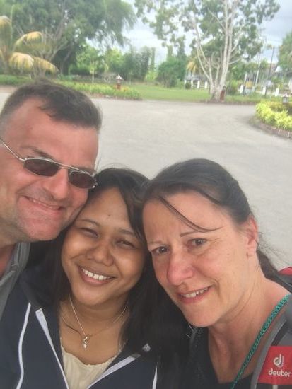 ...um das ganze dramatische Schauspiel etwas zu entspannen, gibt es noch ein „Selfi“ mit ihm...