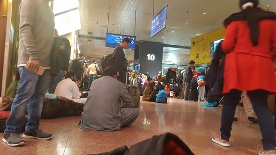 ..auch einige Backpacker....