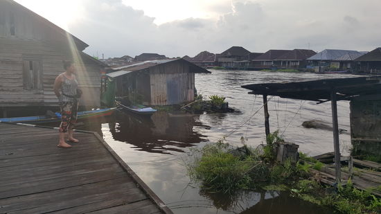 Hier am river leben die Fischer....