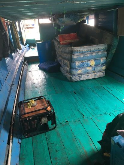 Hier schläft die Crew