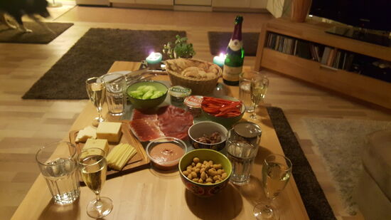 Gemütlicher Abend für die Planung unseres Kurzurlaubes