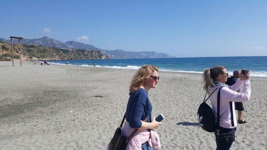 Es ist aber warm genug für ein Bad im Meer