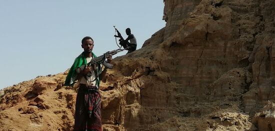 Immer sind unsere Scout’s mit Maschinengewehr dabei, um für unsere Sicherheit zu sorgen