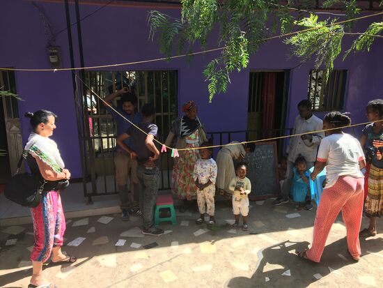 Christine wurde zur Begrüßung ein Liedchen vorgesungen...ich hatte leicht „Pippi“ in den Augen