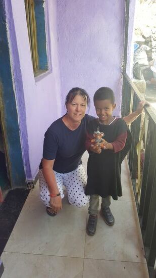 Das bin ich mit Habtamu—dem Patenkind von meiner Freundin Anita—sie hat mich um ein Bild gebeten