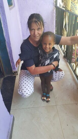 Mit der kleinen Betty