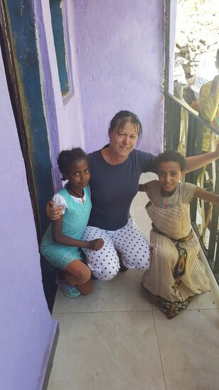 Mit Mahder und Aman—die beiden Ladies...