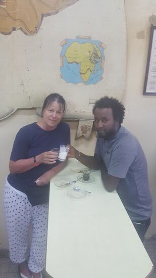 Auch hier lässt sich Biny gerne einladen