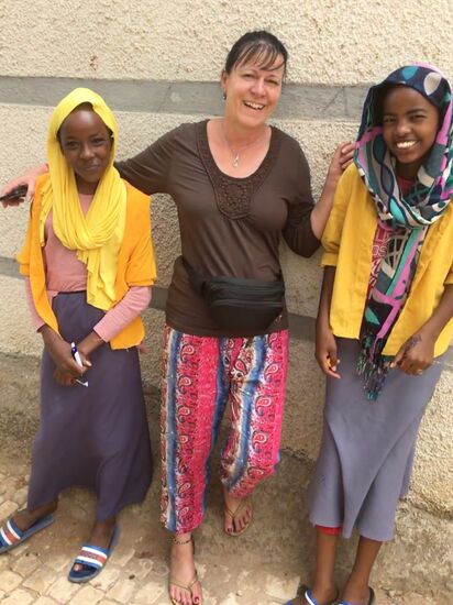 Sie freuen sich über den Kugelschreiber aus Germany...