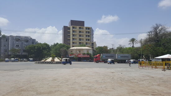 Das Rondel vor dem Bahnhof...der Bahnhof ist vom Hotel nur einen knappen Kilometer entfernt...