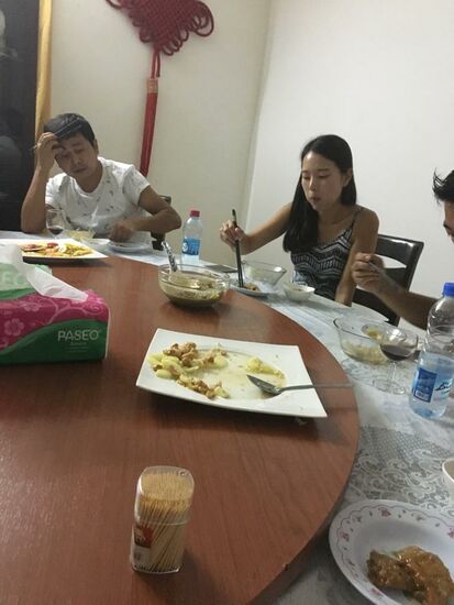 Außer uns ist nur noch ein junges koreanisches Paar hier als Gäste