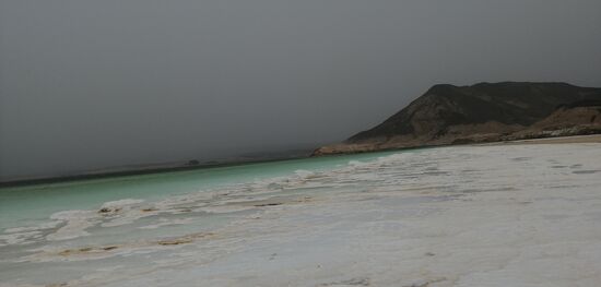 Der Anblick des “Lake Assal”  raubt uns den Atem...