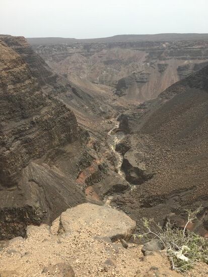Erster Stop an einem schönen Sight-seeing-Punkt....