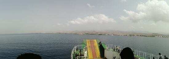 Panoramablick auf Tadjoura  (Backbordseite)