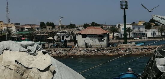 Das Restaurant „Istanbul“ vom Fährhafen aus aufgenommen