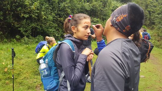 Jeder bekommt ein individuelles Bild ins Gesicht...