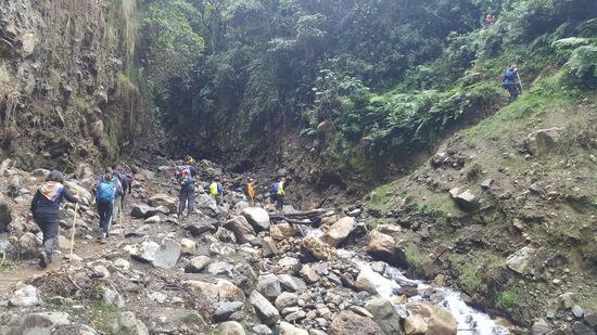 Wenn der Weg wenigstens eben wäre, aber diese ewigen Steine, über die man ständig klettern muss, nerven enorm!