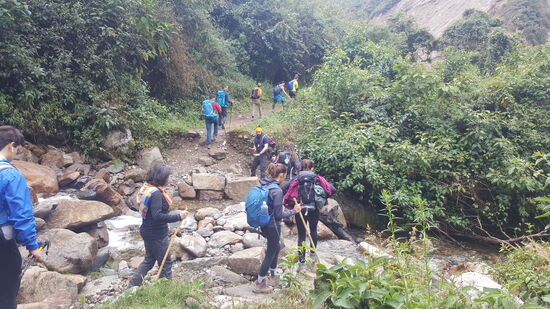 Wieder eine Flußüberquerung