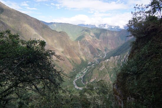 Auf dem Weg zur Inka-Bridge