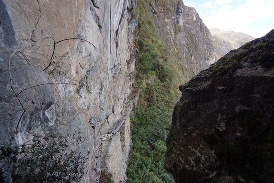 Da unten ist die Inka-Bridge.