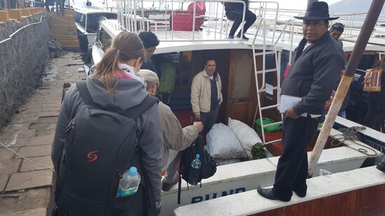 Unser Boot ist das letzte in der Reihe...