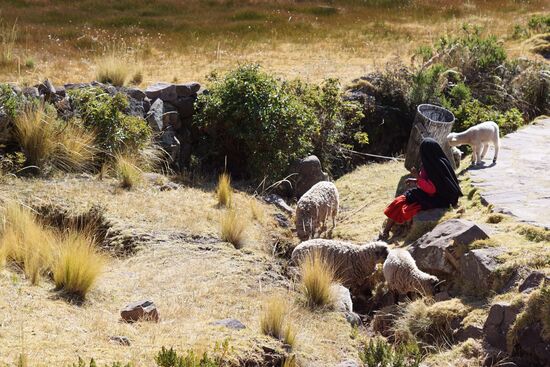 Auf gehts, hoch zum Hauptplatz der Insel