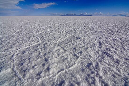 Salzfläche mit Muster