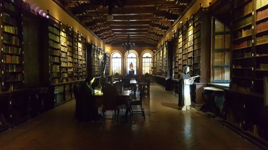 Die Bibliothek des Klosters—