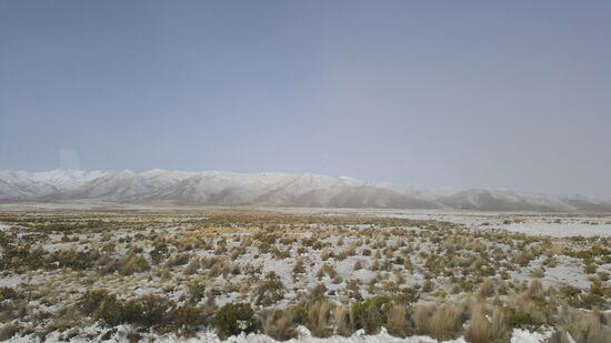 Schnee und Kälte...noch nie habe ich so oft die 2 Wörter: „mucho frio“ gehört und gebraucht!