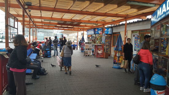 Erstaunlicherweise ist die Busstation in Iquique klein-