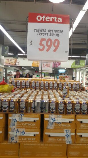 Witzig: hier gibt es das gute ostdeutsche Oettinger!