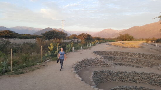 Im Hintergrund die Anden..