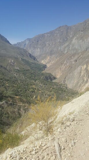 Heute ist sich der Weg zum Glück überwiegend gerade—aber wieder bin ich dankbar dass wir die 3-Tages-Tour gemacht haben